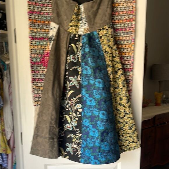 Floral Patchwork Strapless Dress - Picture 5 of 9